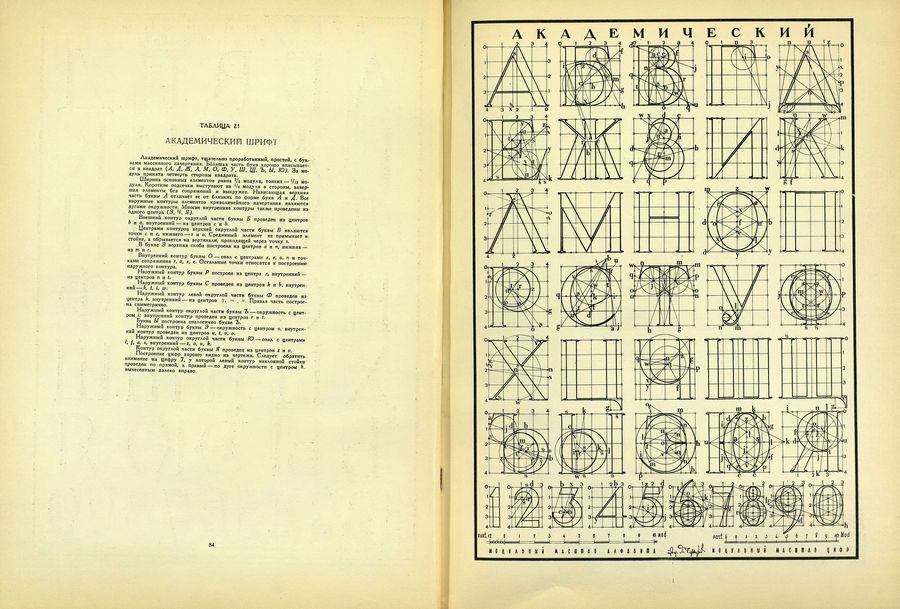 Построение шрифтов / Я. Г. Чернихов, Н. А. Соболев. — Москва : Искусство, 1958