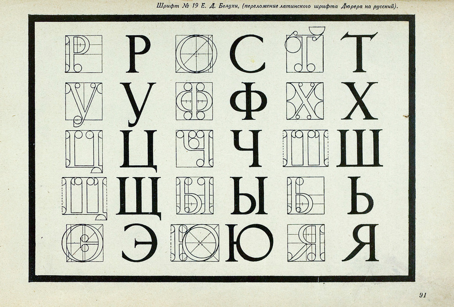 Шрифты и их построение / Д. А. Писаревский ; Под редакцией академика архитектуры И. А. Фомина. — Ленинград : Издание автора, 1927