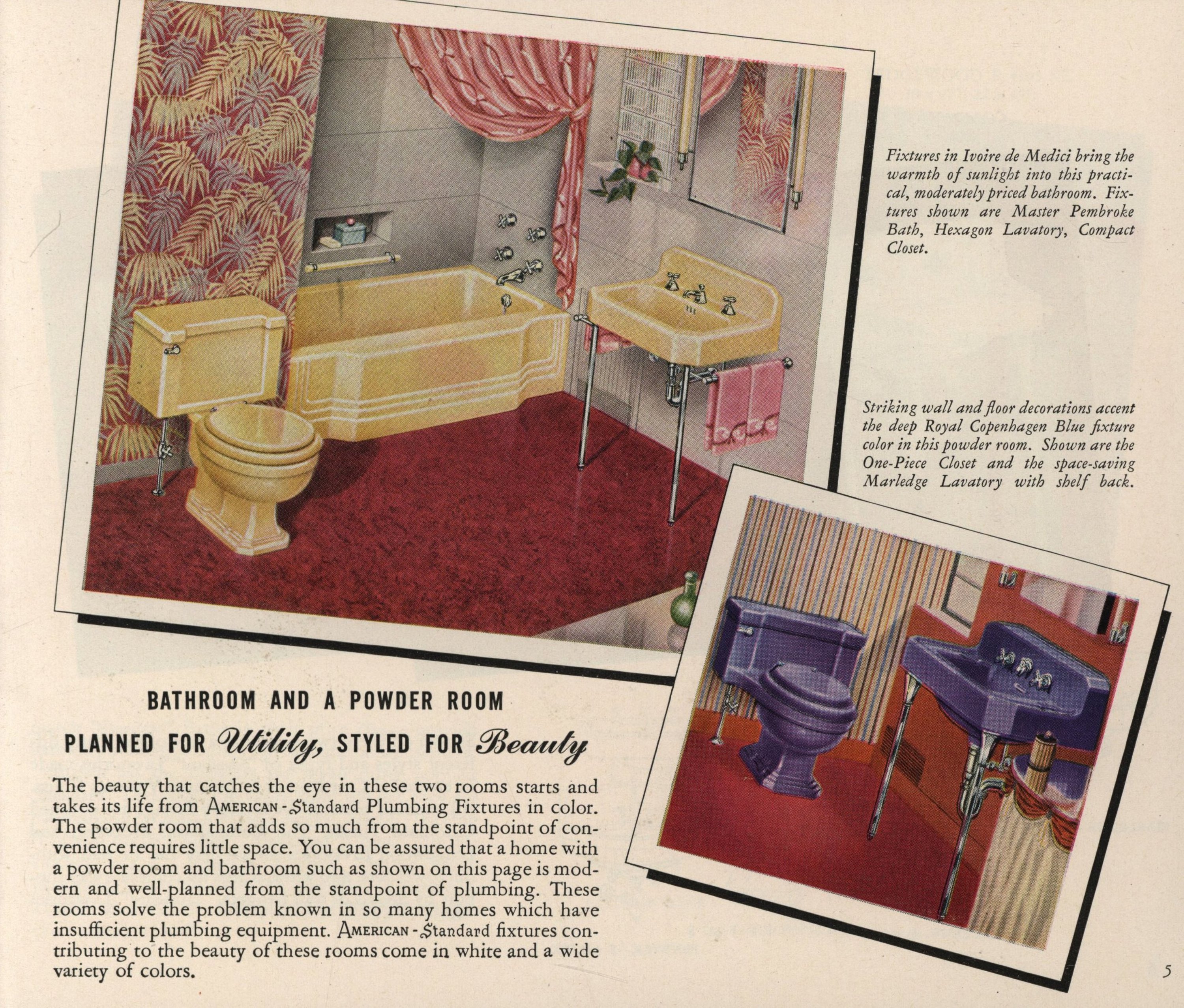 Plan Beauty for your home with American-Standard Plumbing Fixtures. — New York ; Pittsburgh : American Radiator & Standard Sanitary Corporation, 1945