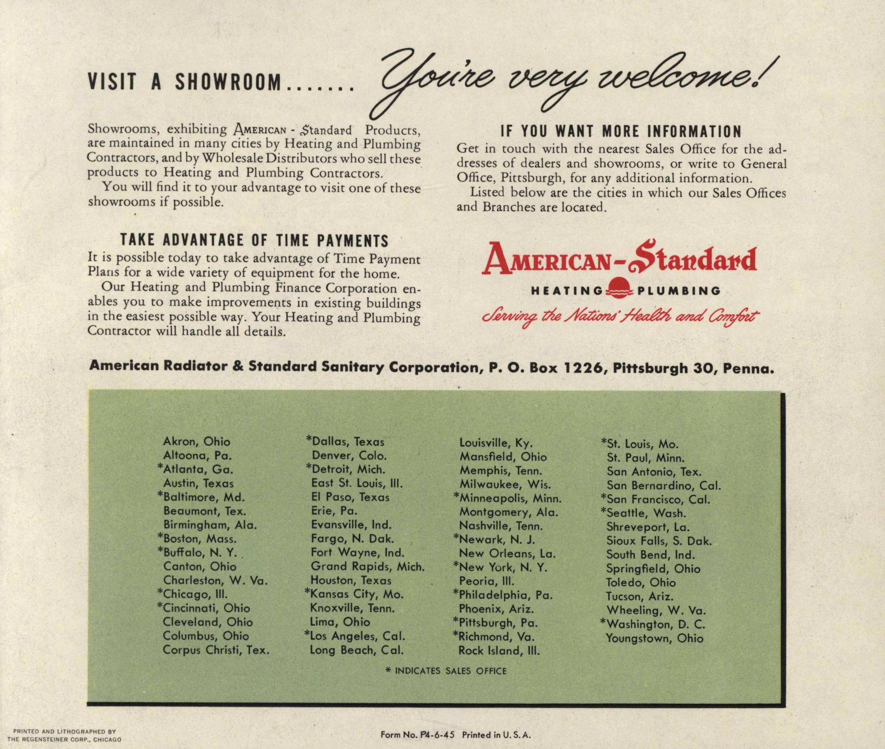 Plan Beauty for your home with American-Standard Plumbing Fixtures. — New York ; Pittsburgh : American Radiator & Standard Sanitary Corporation, 1945