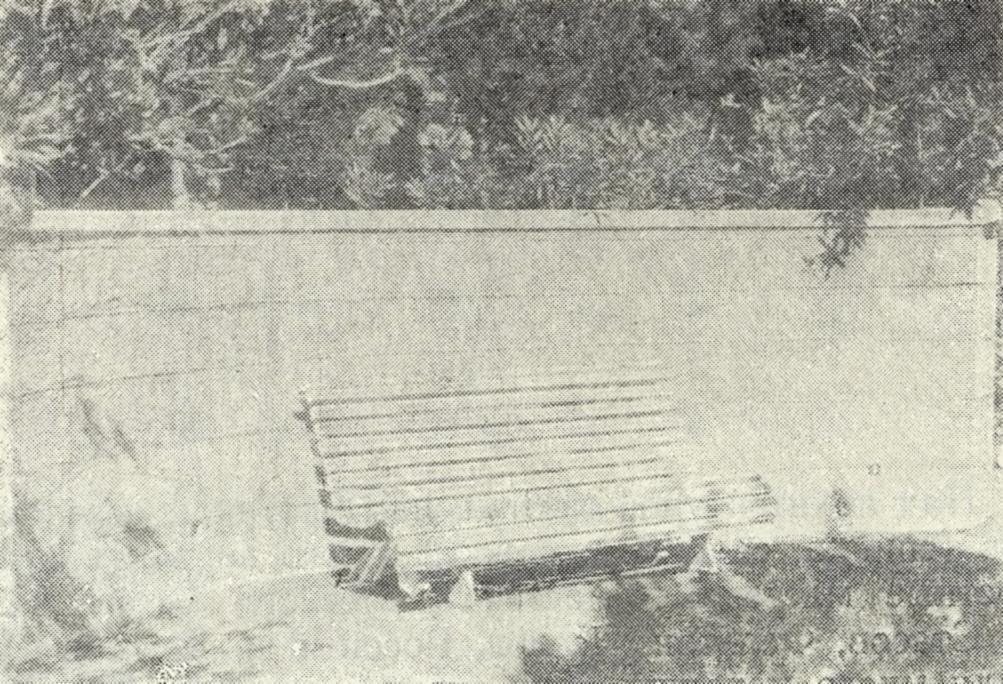 Рис. 5. Скамья деревянная — диван, г. Ялта.