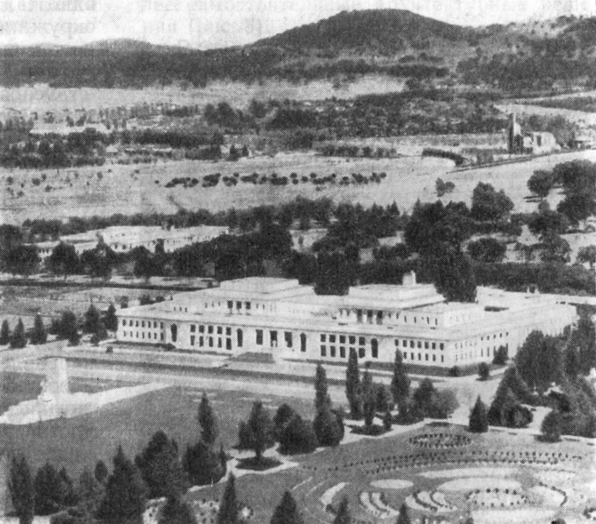 2. Канберра. Генеральный план. Здание парламента, 1927 г. Арх. У. Гриффин