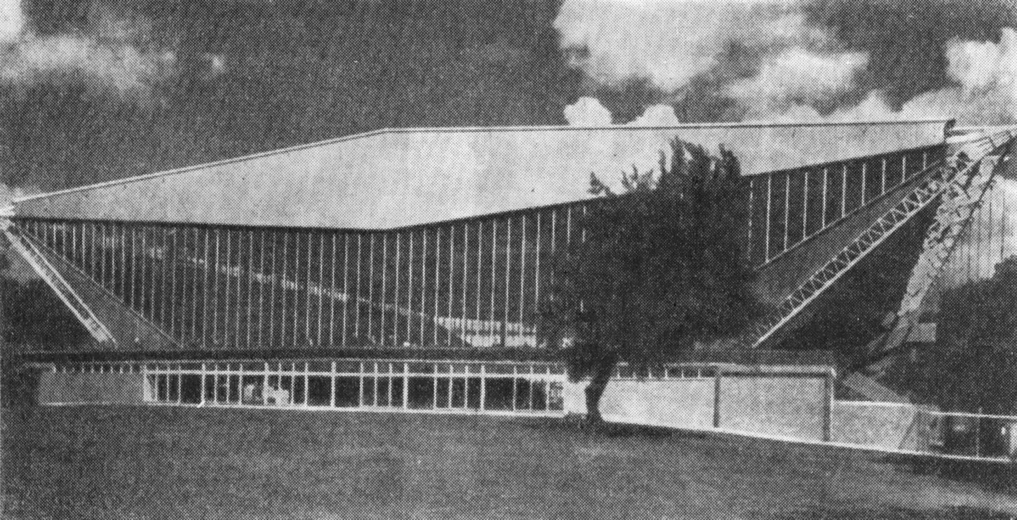 Мельбурн. Плавательный бассейн, 1956 г. Архитекторы Дж. и Ф. Мёрфи, К. Борланд, Р. Макинтаир