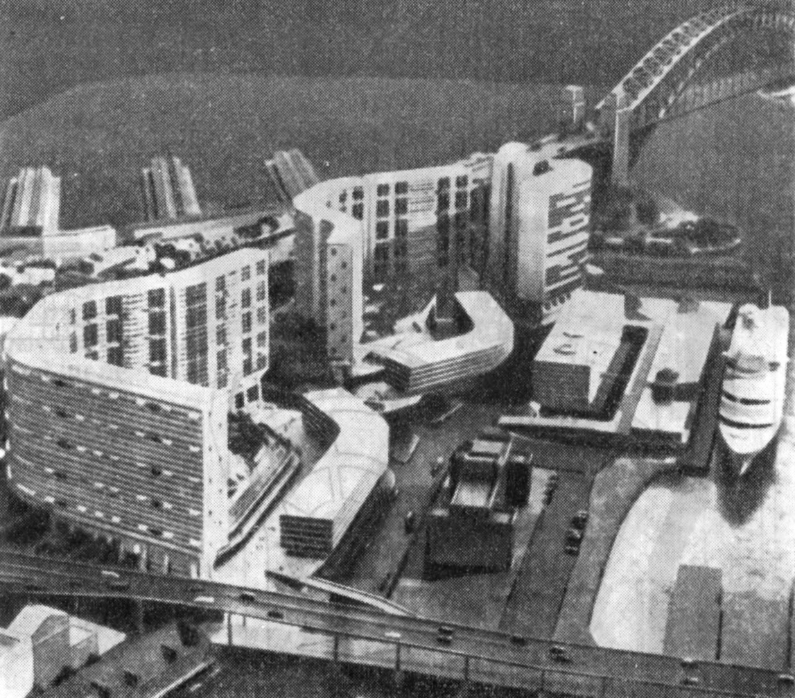 14. Сидней. Реконструкция Сиднейской бухты, 1962 г. Фото с макета