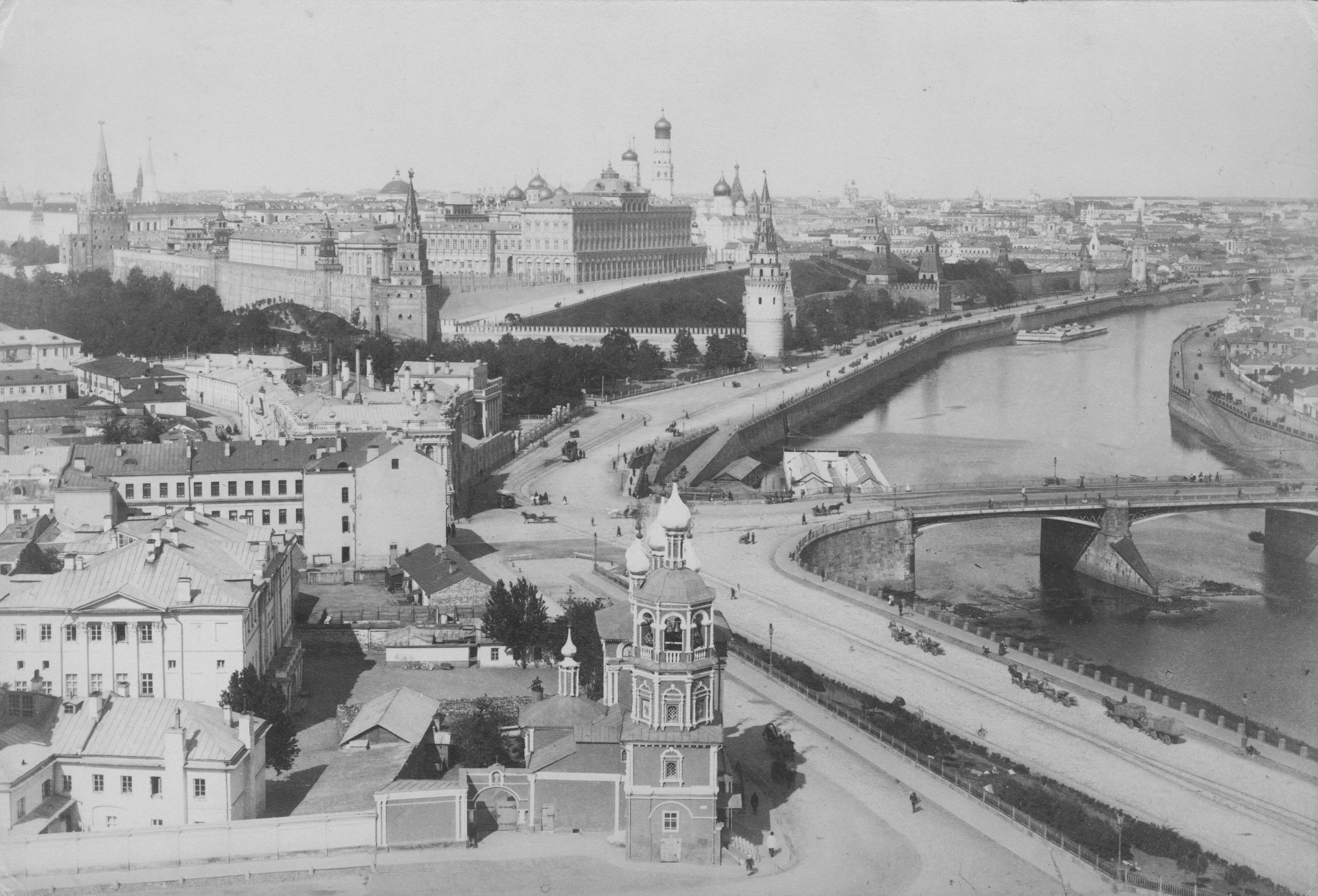 Панорамный вид на Кремль. 1890—893 гг. Москва. Государственное бюджетное учреждение культуры города Москвы «Музейное объединение «Музей Москвы»