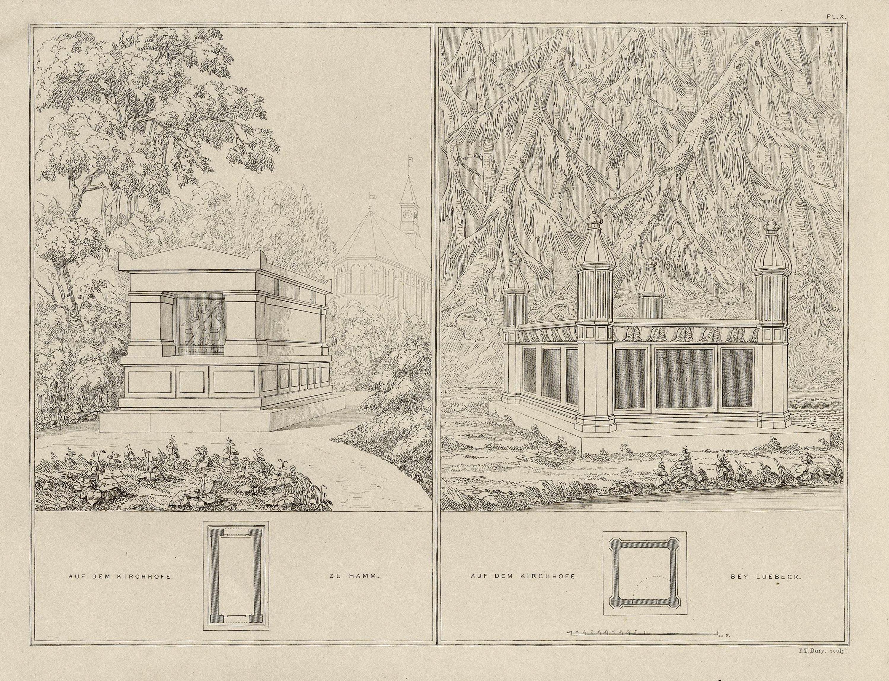 Architectura Domestica / von A. de Chateauneuf. — London : Ackermann & Co. ; Paris : Brockhaus & Avenarius ; Hamburg : I. A. Meissner, 1839