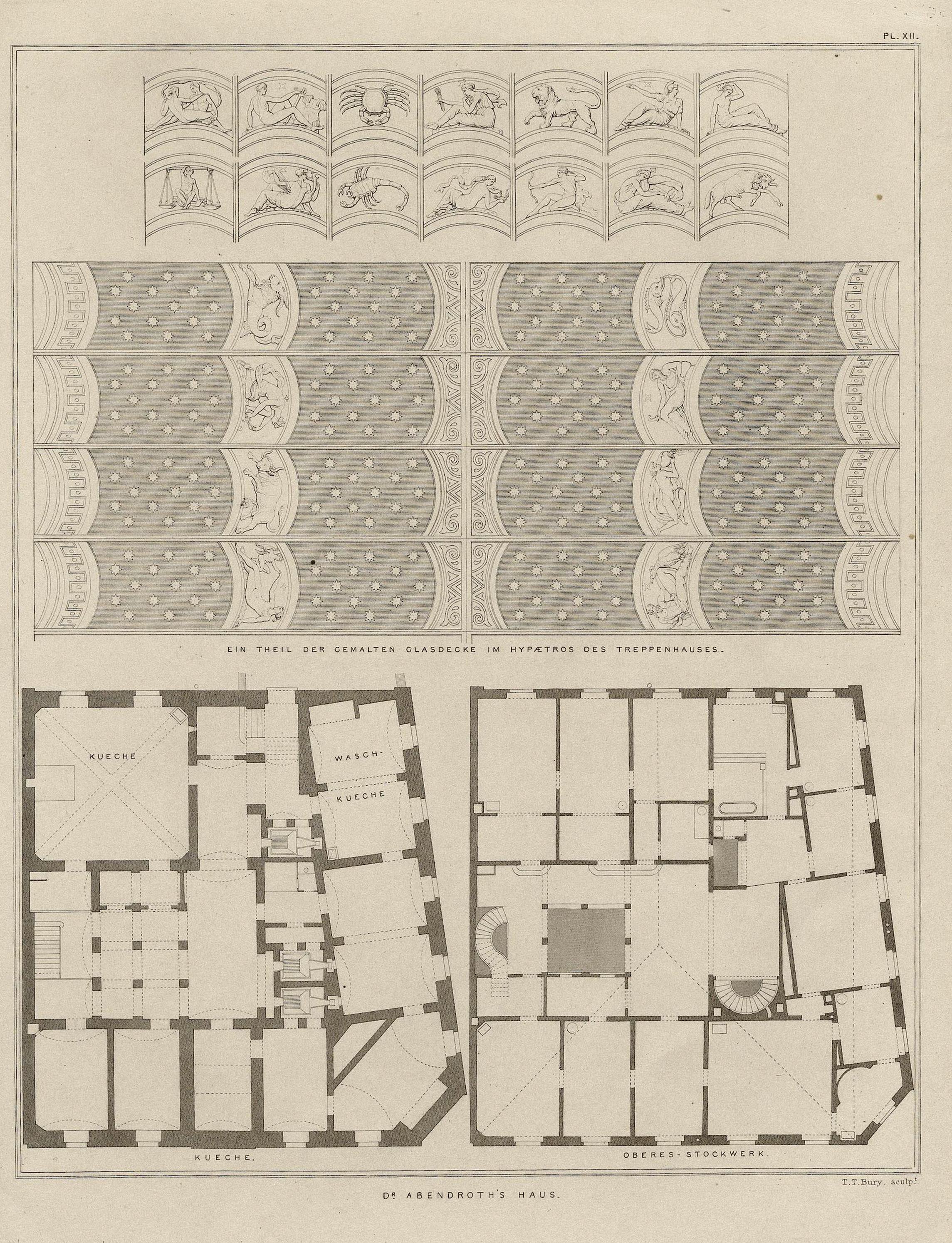 Architectura Domestica / von A. de Chateauneuf. — London : Ackermann & Co. ; Paris : Brockhaus & Avenarius ; Hamburg : I. A. Meissner, 1839