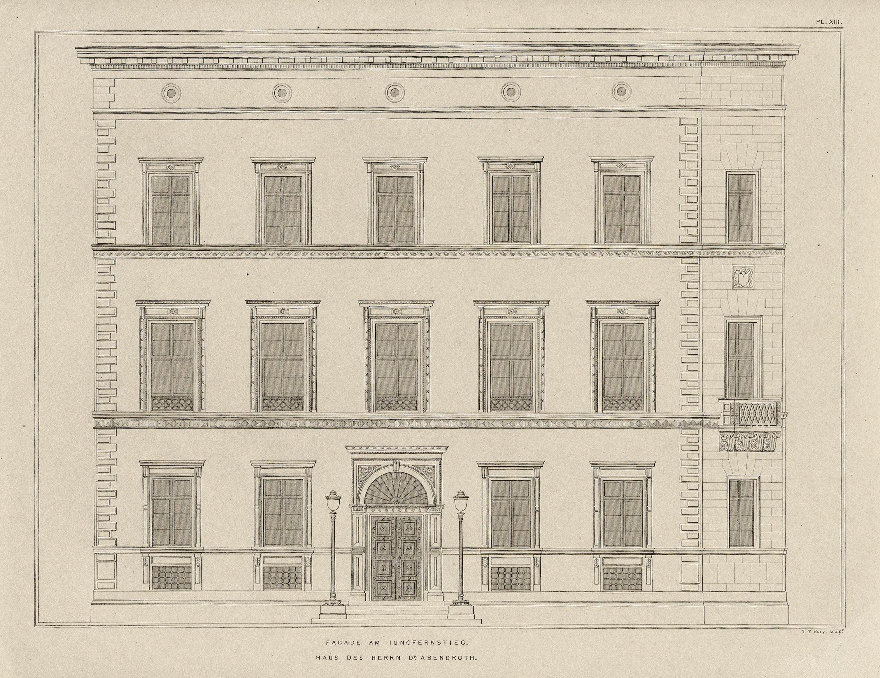 Architectura Domestica / von A. de Chateauneuf. — London : Ackermann & Co. ; Paris : Brockhaus & Avenarius ; Hamburg : I. A. Meissner, 1839