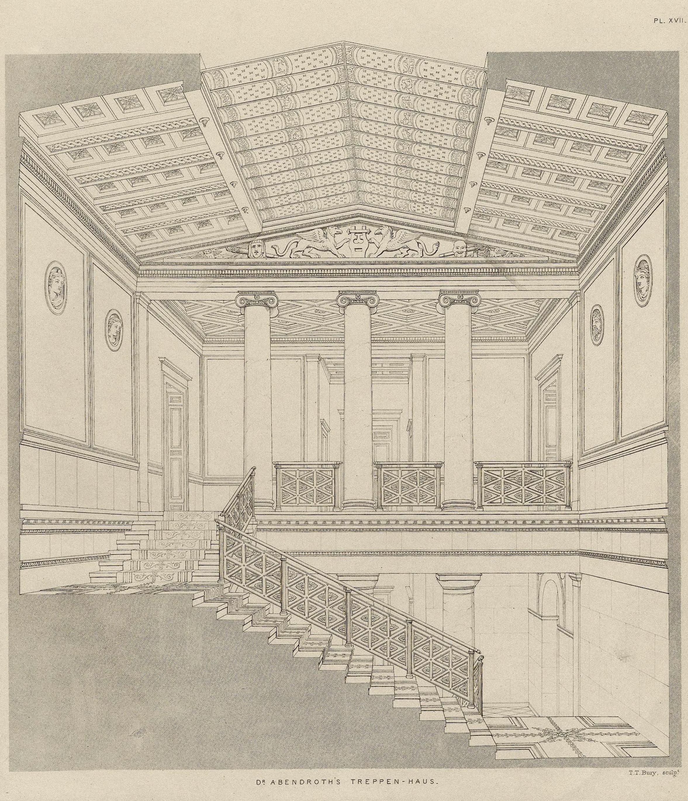 Architectura Domestica / von A. de Chateauneuf. — London : Ackermann & Co. ; Paris : Brockhaus & Avenarius ; Hamburg : I. A. Meissner, 1839