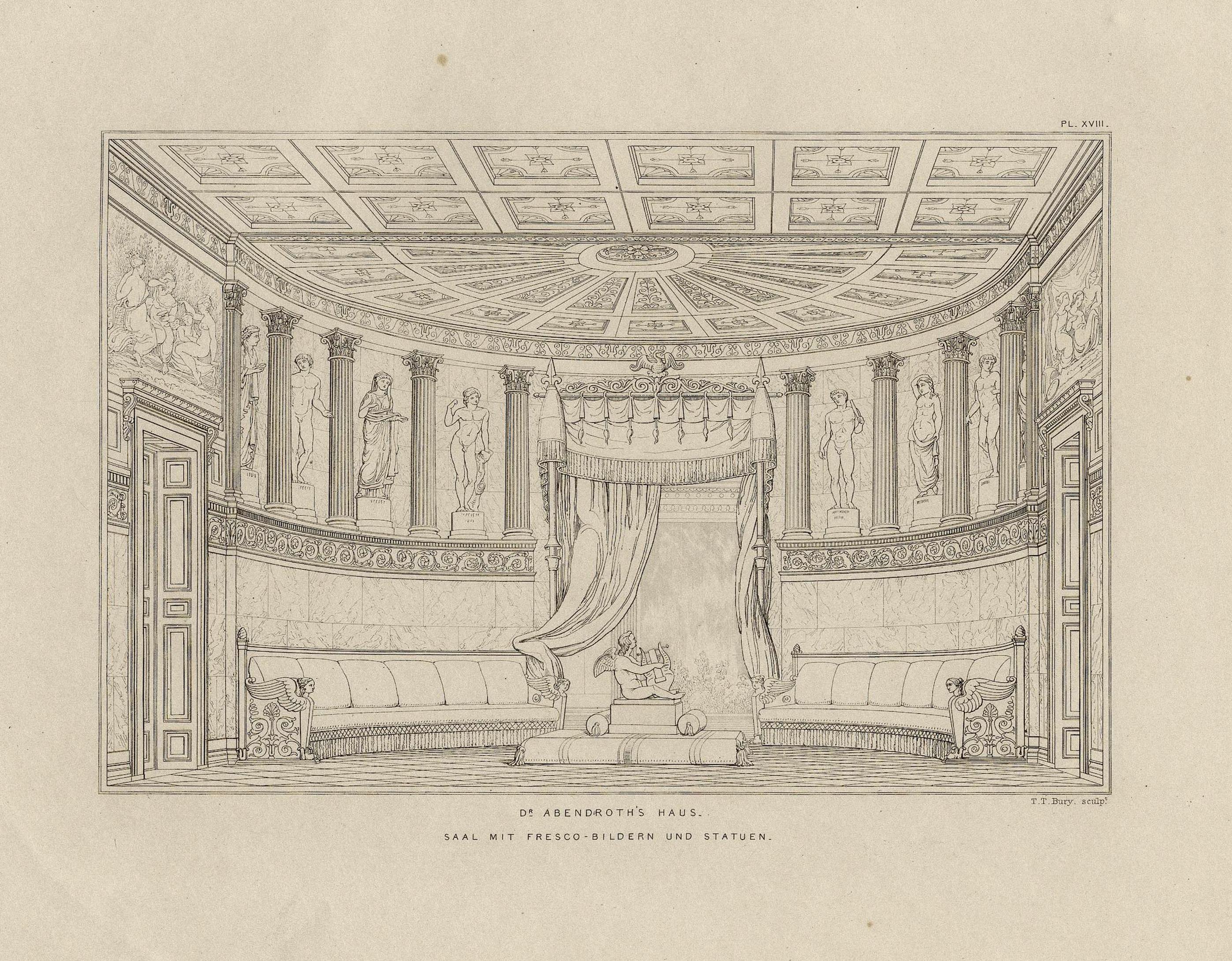 Architectura Domestica / von A. de Chateauneuf. — London : Ackermann & Co. ; Paris : Brockhaus & Avenarius ; Hamburg : I. A. Meissner, 1839