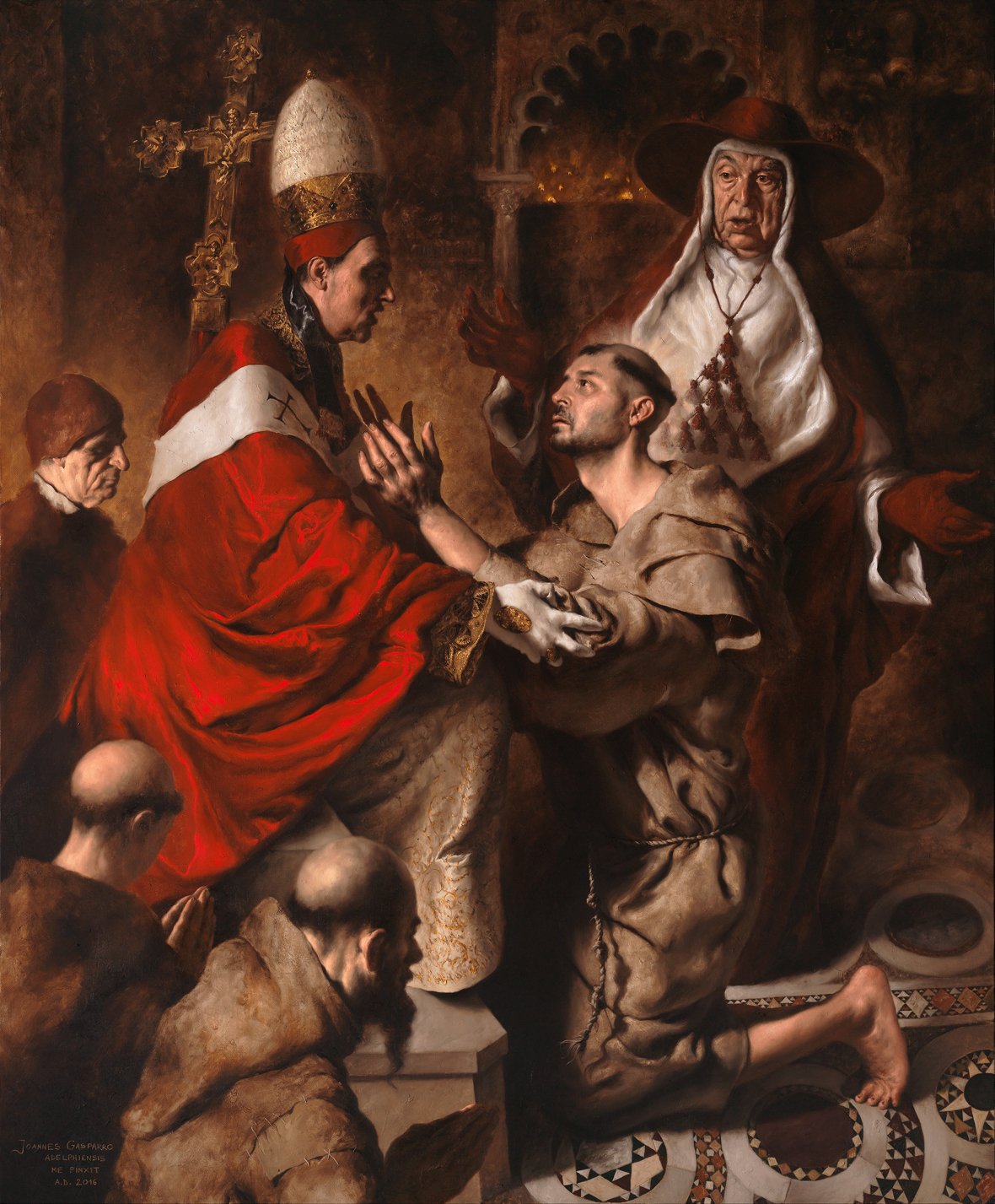 San Francesco d'Assisi ricevuto da papa Innocenzo III [Святой Франциск Ассизский встречается с Папой Иннокентием III]