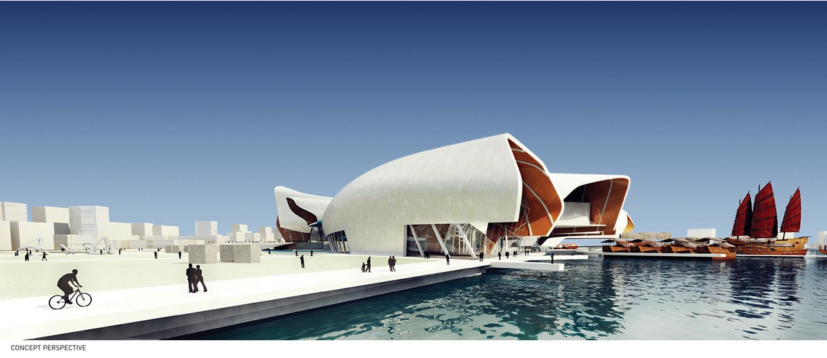 Первое место в категории «Будущий проект года». Национальный Китайский морской музей в Тяньцзине. Бюро Cox Architecture.