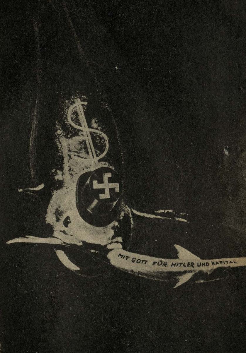 Фашистская акула. Иллюстрация к журналу «AIZ» 1931 г. Худ. Гартфильд