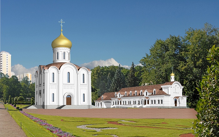 Проекты храмового комплекса православной церкви вместимостью 300 прихожан из сборных конструкций для серийного применения (ГУП МНИИТЭП)