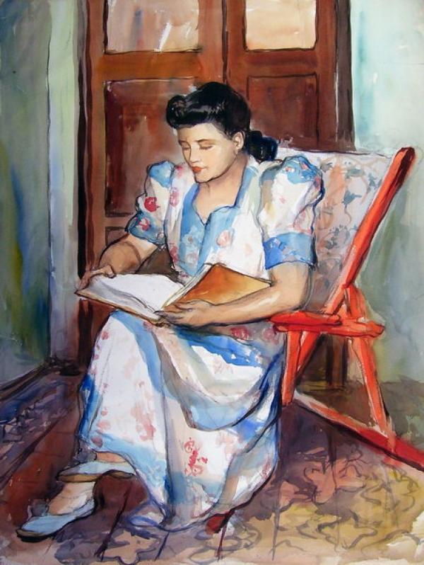 Woman Reading (1930) — Teodoro Núñez Ureta