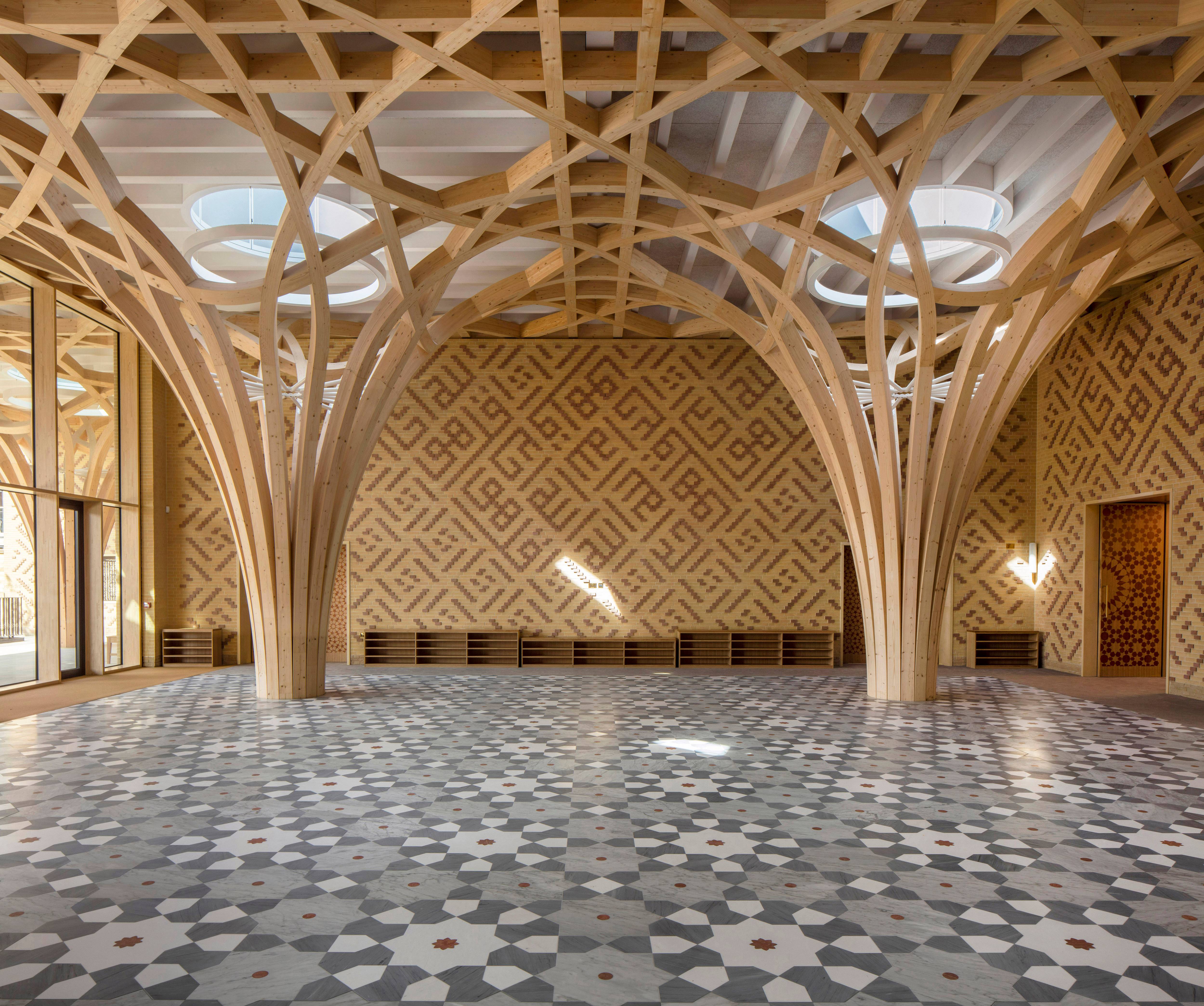 Cambridge Central Mosque by Marks Barfield Architects. Photo: Morley von Sternberg