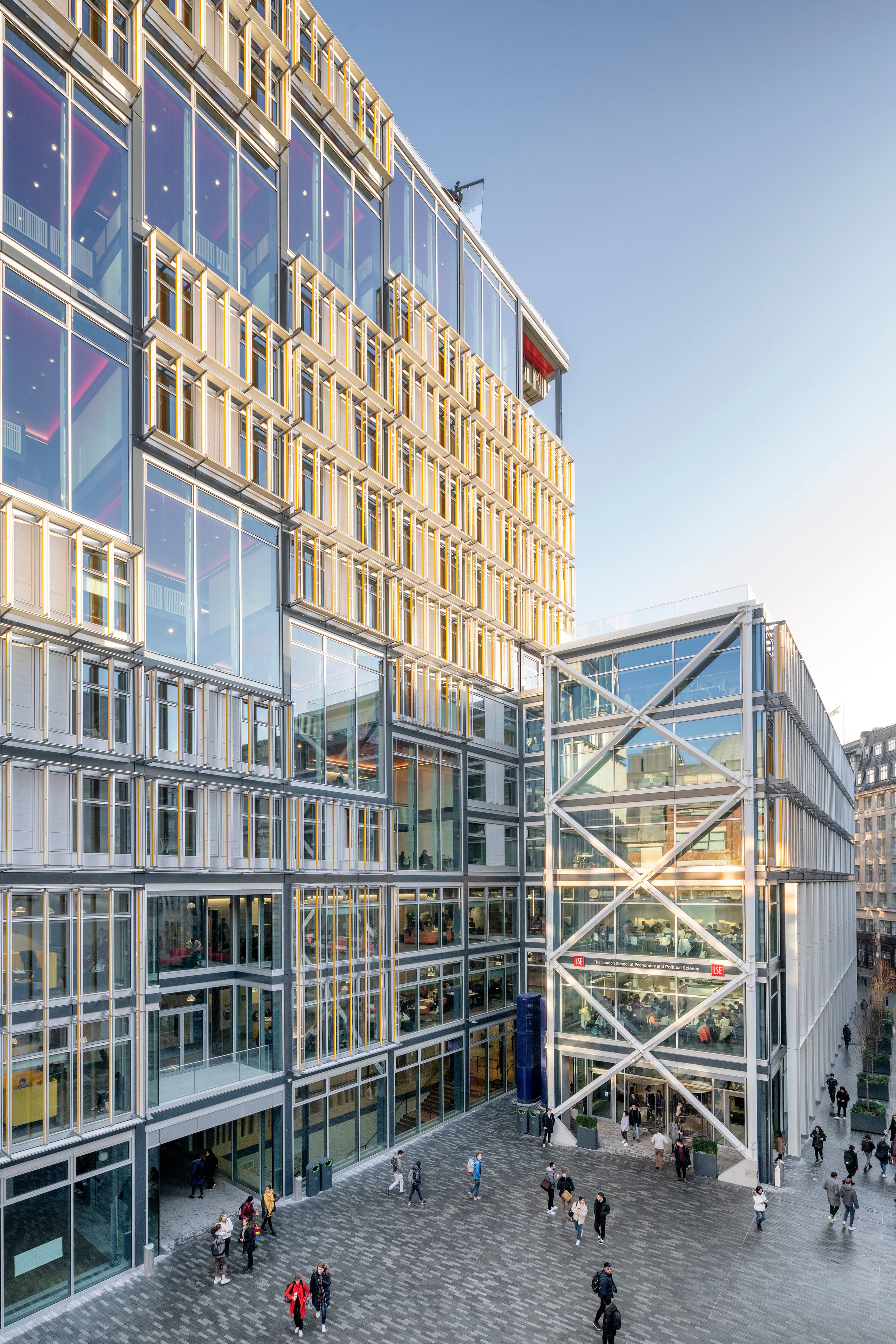 Centre Building at LSE (London, WC2A) by Rogers Stirk Harbour & Partners. Photo: Joas Souza