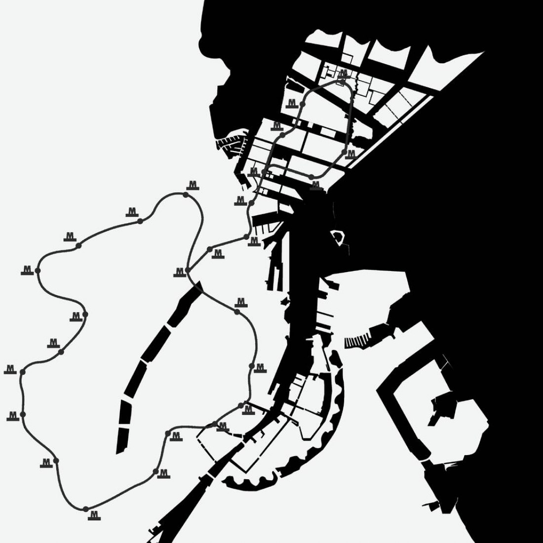 An extra loop on the Metro city ring will connect Nordhavn with the city centre.