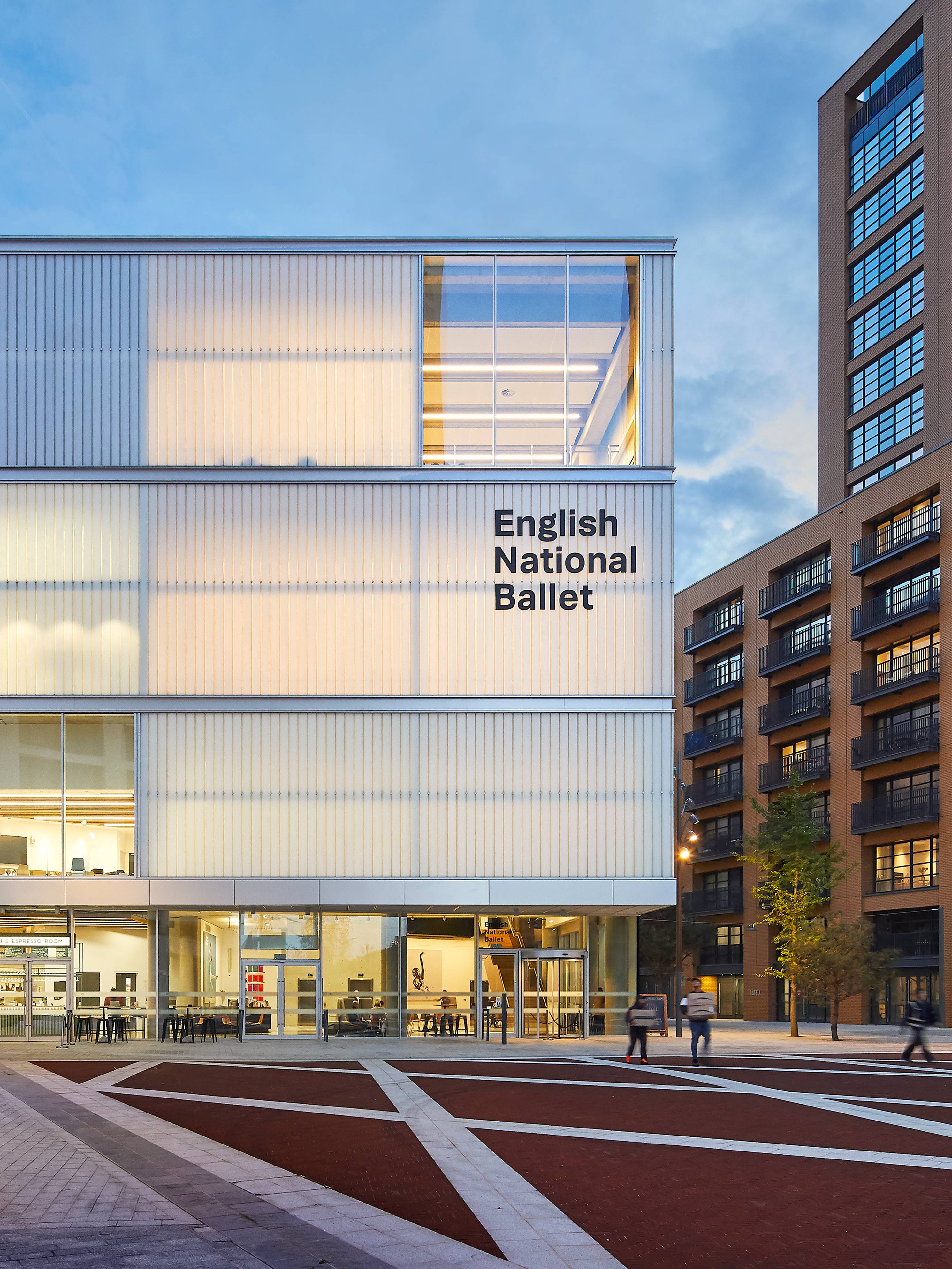 English National Ballet at the Mulryan Centre for Dance (London, E14) by Glenn Howells Architects. Photo: Al Crow