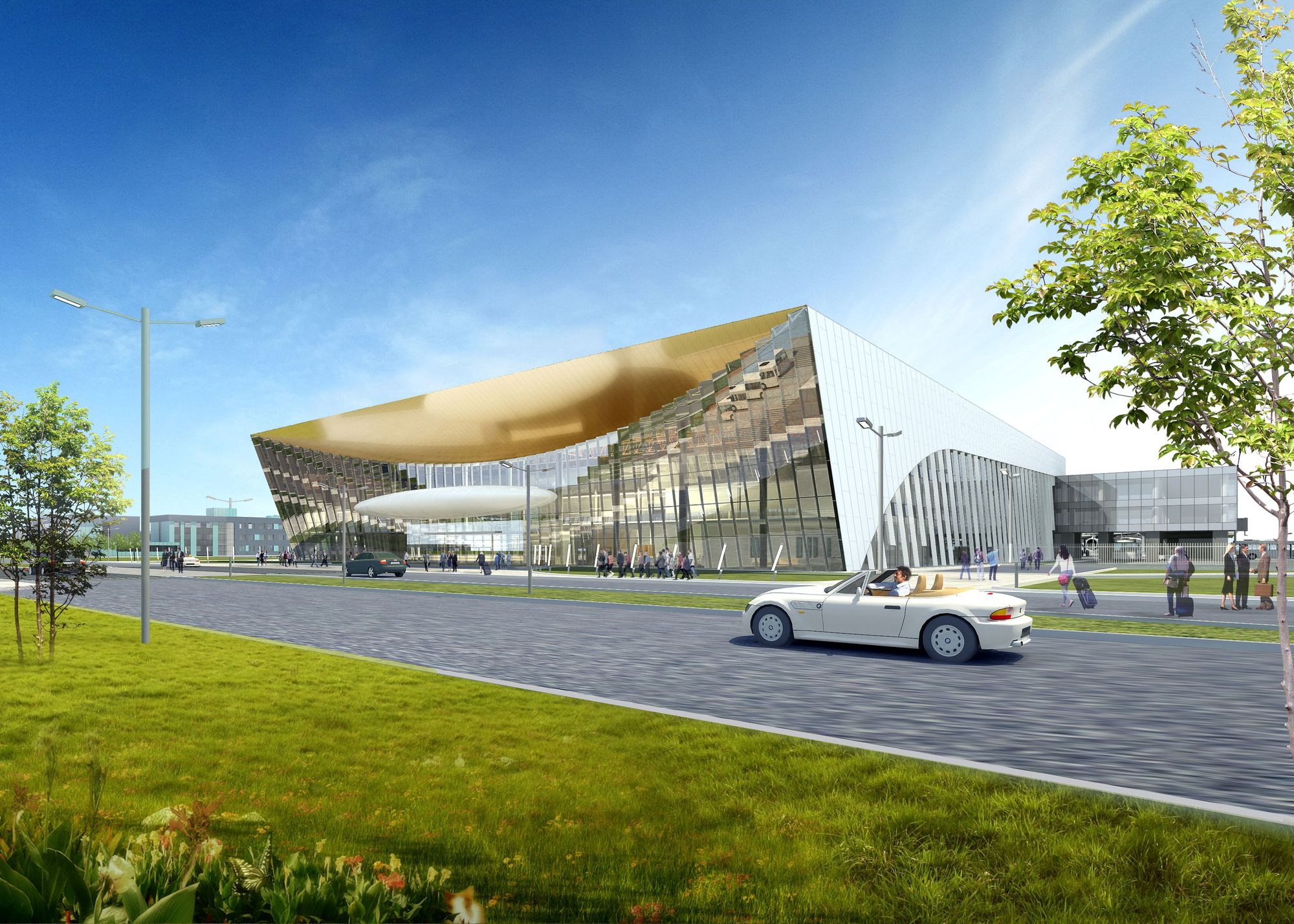 Проект аэропорта Гагарин в Саратове. Архитектурное бюро Асадова