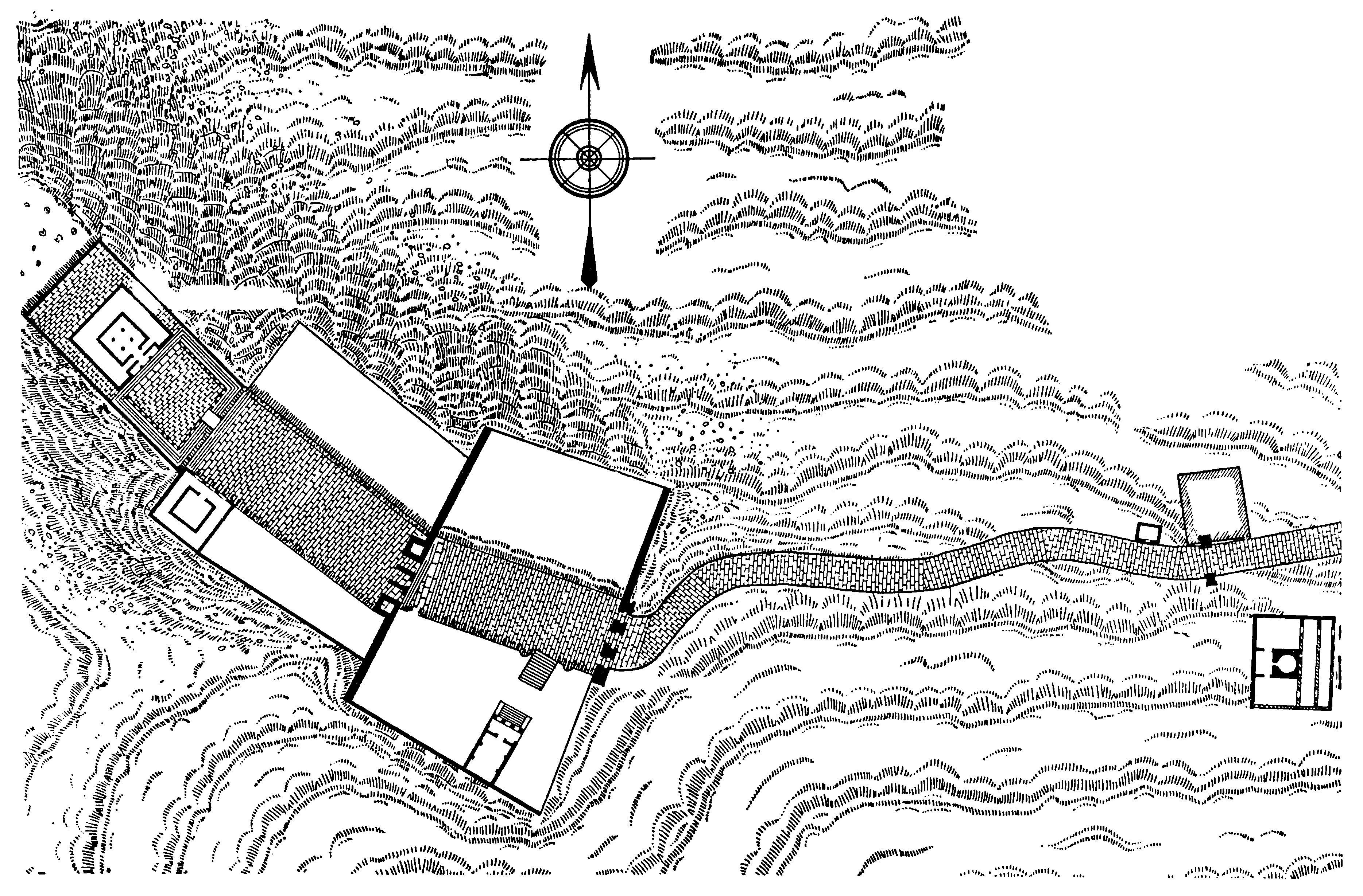 6. Храмовый комплекс Сейя-Си в Джебель-Хауране, I в. до н. э. — II в. н. э. План