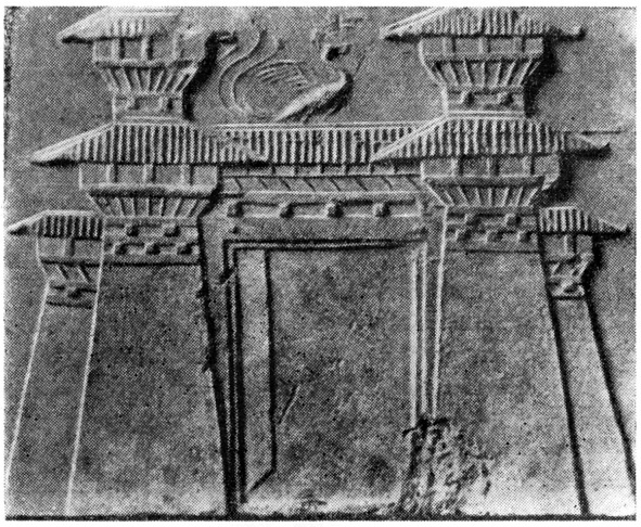 5. Чанъань. Рельеф с изображением городских ворот, II в. до н. э.