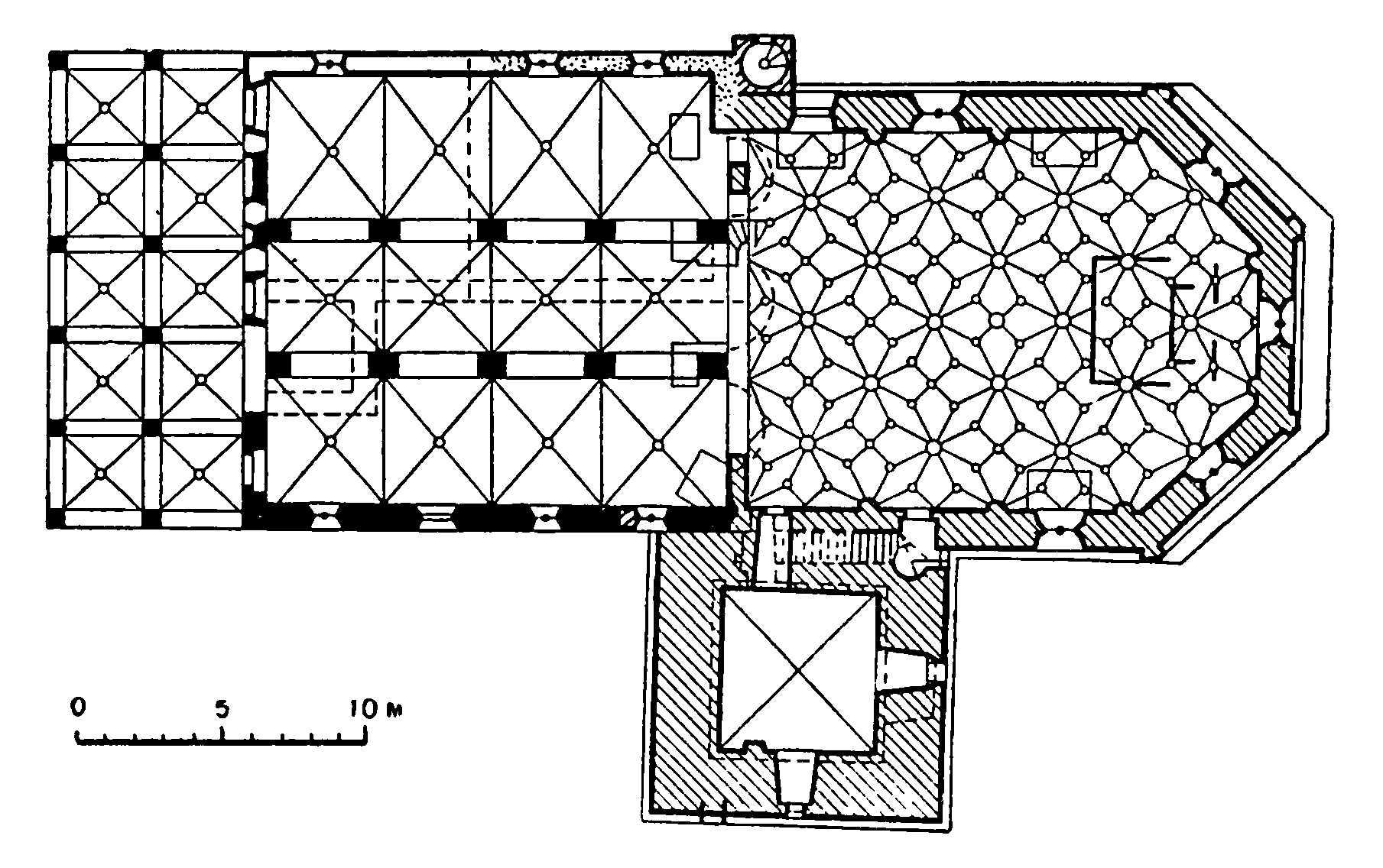 21. Црнгроб. Церковь, XV в., алтарь и колокольня, 1520 г. Юрко