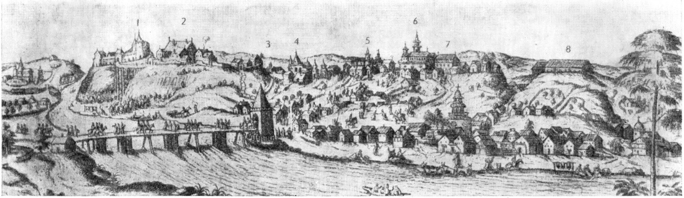 Гродно. Гравюра 1568—1572 гг.