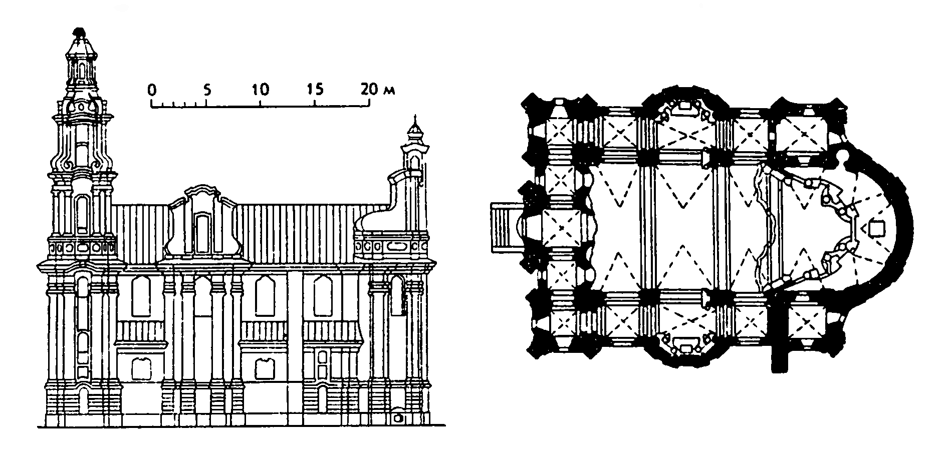 Березвечье. Униатская монастырская церковь, 1756—1763 гг.