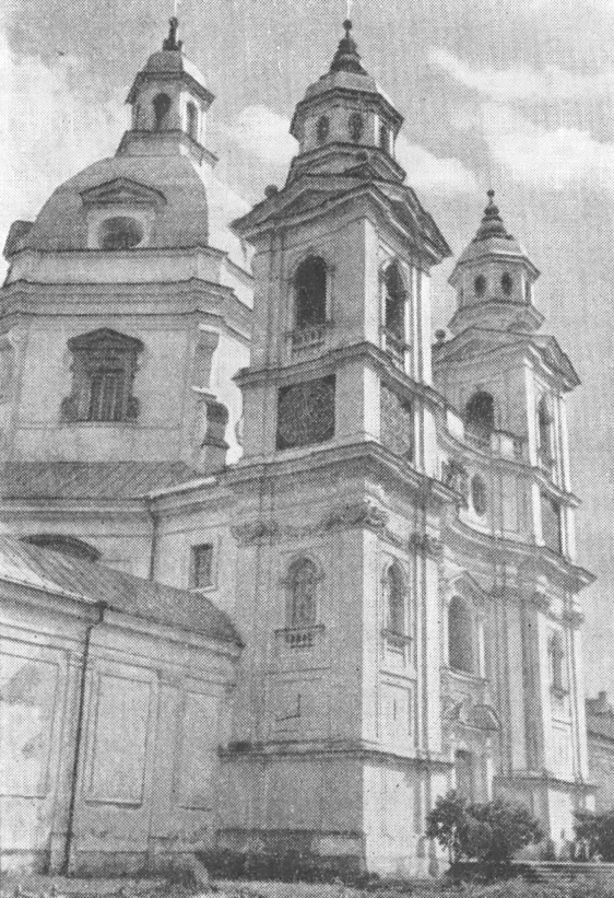7. Пажайслис. Генплан ансамбля и храм, 1667—1712 гг., Л. Фредо