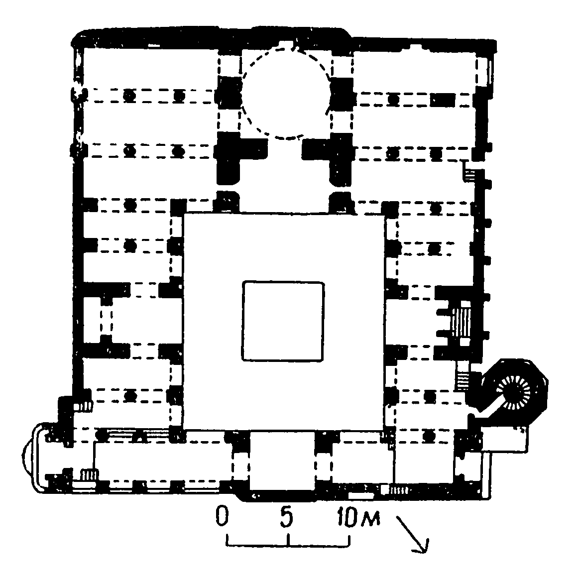 9. Завар. Мечеть, 1158 г. План