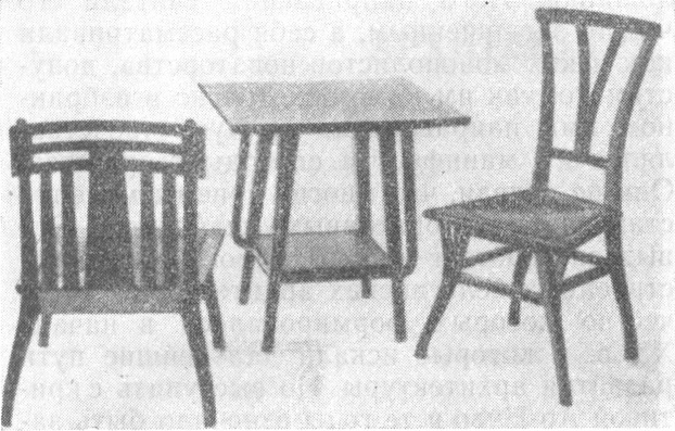 14. Брюссель. Мебель в особняке в Уккле, 1896 г. А. Ван де Вельде. Стулья и стол