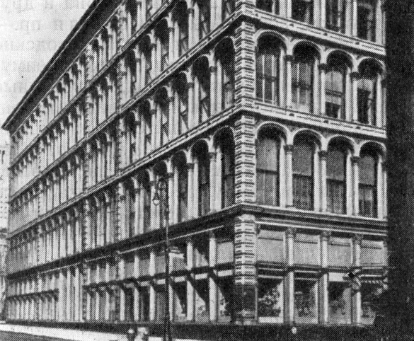 10. Здание магазина, построенного по системе Богардуса в 1860 г. Д. Келлум