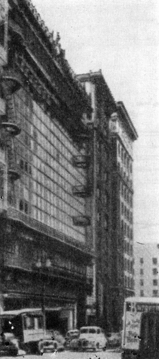 15. Сан-Франциско. Холиди-билдинг. Первая стена-экран из стекла, 1917 г. В. Полк. Общий вид