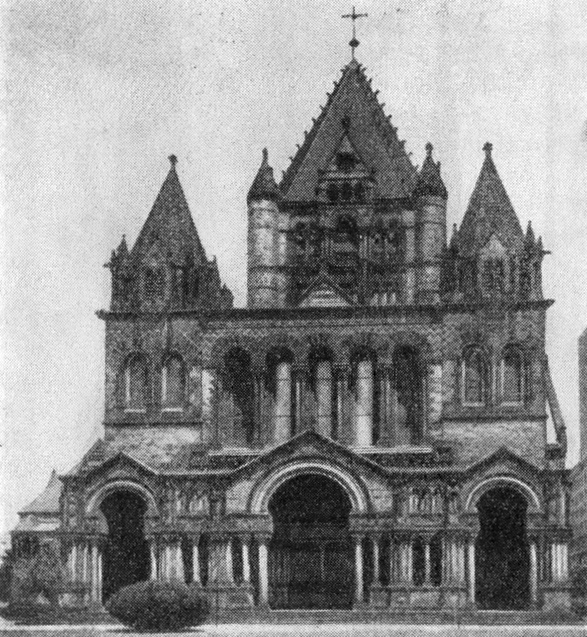 21. Бостон. Церковь св. Троицы, 1872—1877 гг. Г. Г. Ричардсон. Общий вид