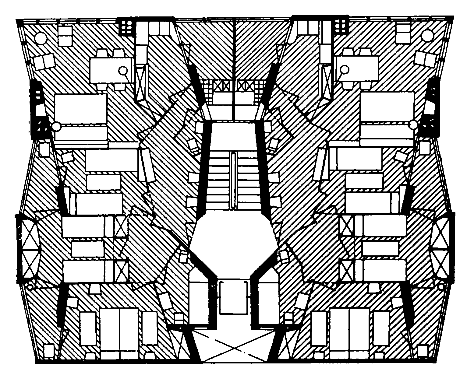 Барселона. Дом для служащих торгового флота, 1952—1955 гг. Архитекторы X. Кодерч и М. Вальс