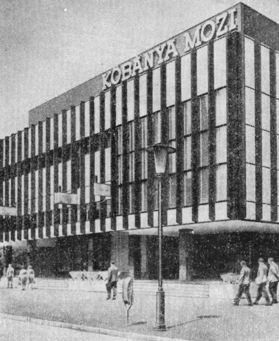 39. Будапешт. Кинотеатр «Кебанья». Архитекторы П. Моль-нар, И. Мюльбахер. 1961 г.