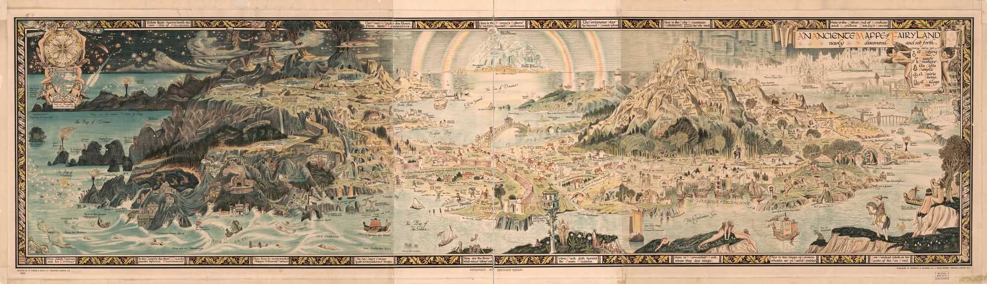 An Ancient Mappe of Fairyland : Newly discovered and set forth. Designed by Bernard Sleigh