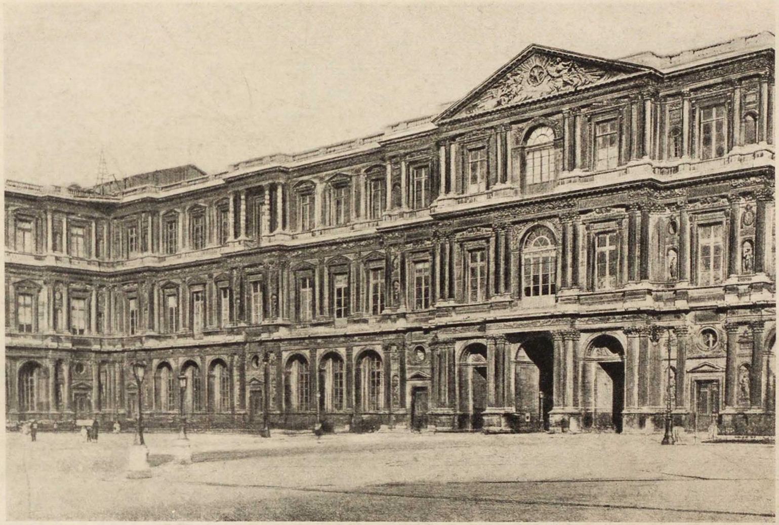 48. Лувр. Восточный внутренний (со стороны двора) фасад. Le Louvre. Façade orientale (de la cour)