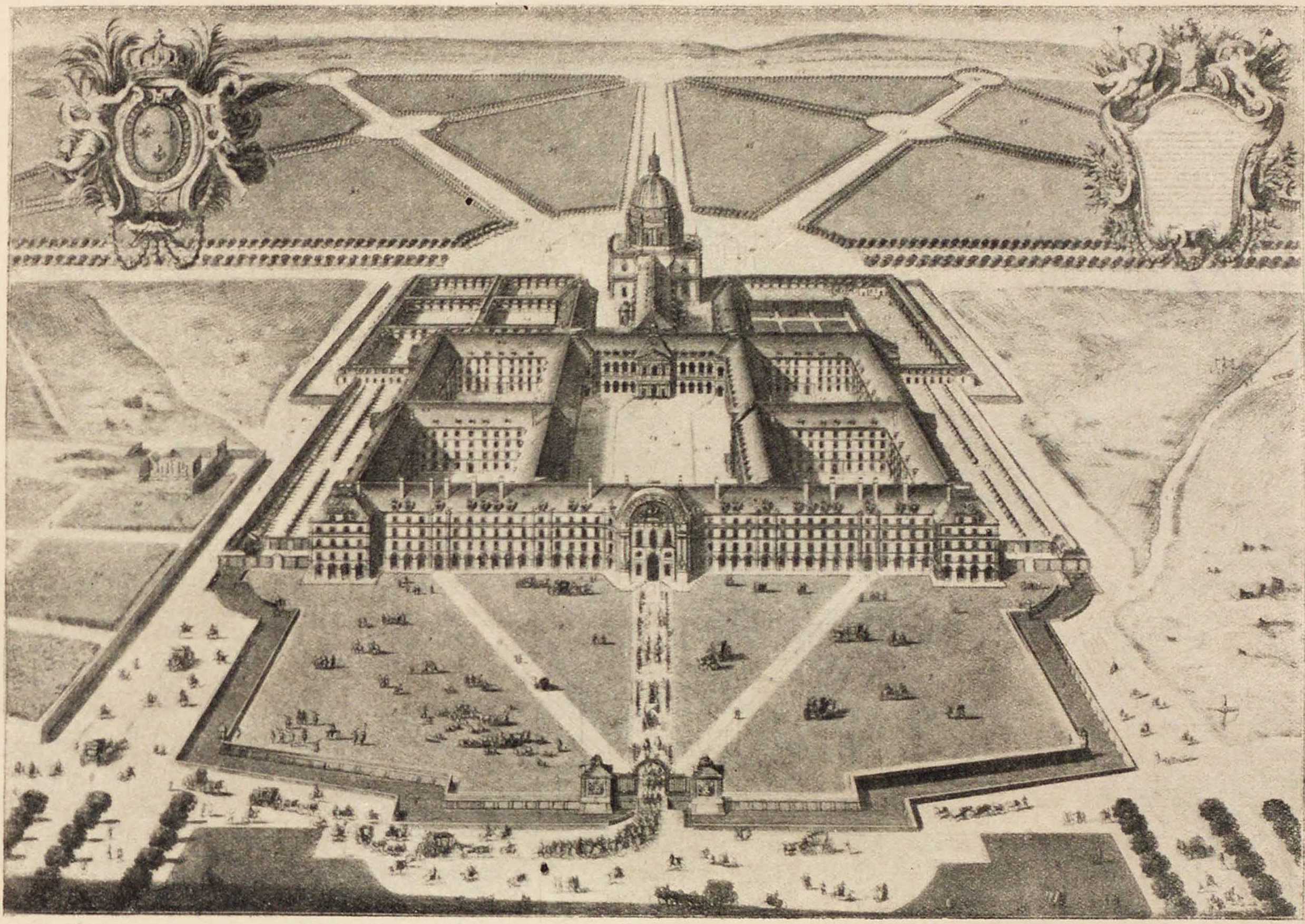 62. Перспектива Дома Инвалидов (со старинной гравюры). Les Invalides