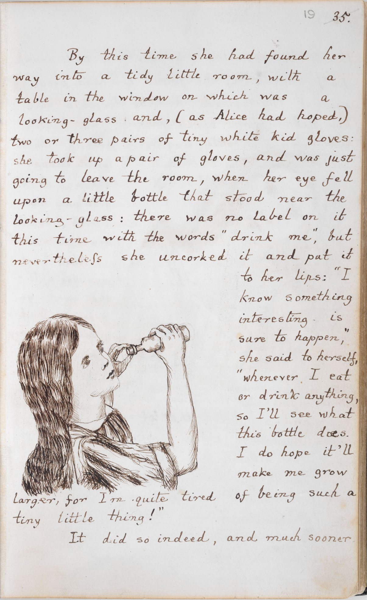 «Алиса под землёй» ('Alice's Adventures Under Ground'), оригинальная рукописная версия «Алисы в стране чудес» Льюиса Кэролла