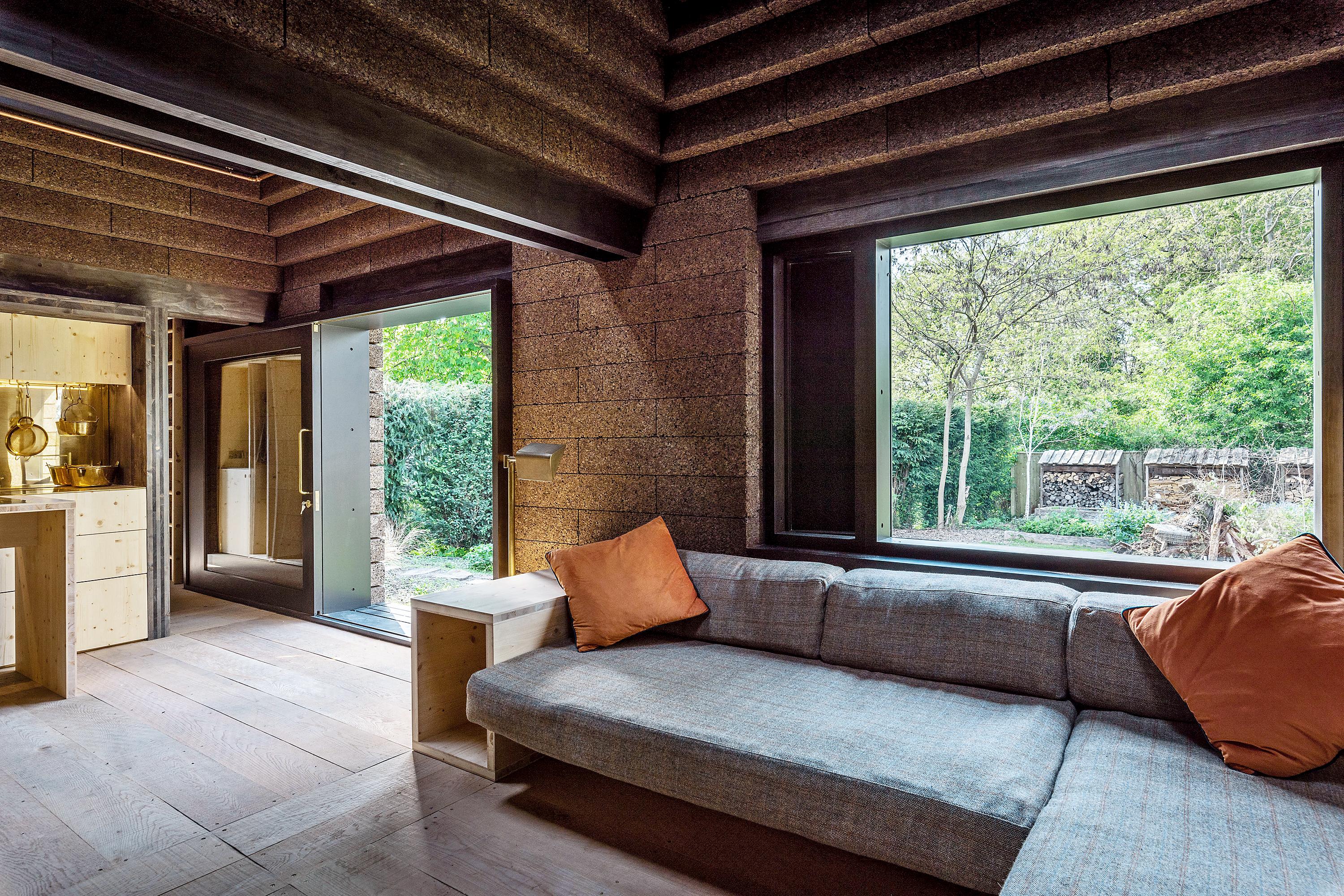 Inside the completed Cork House, 2019. © Matthew Barnett Howland and Oliver Wilton