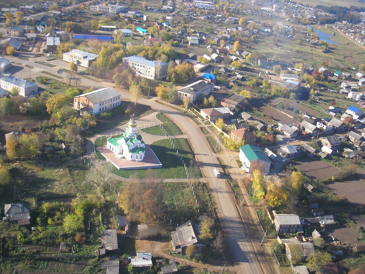 село вид сверху фото