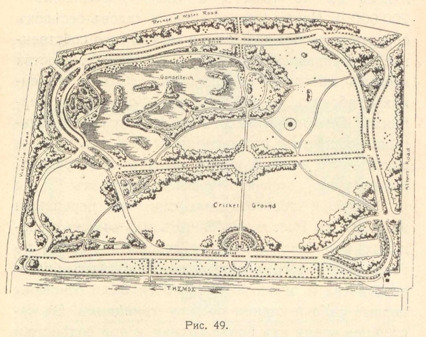 План Бэттэрси-парка в Лондоне
