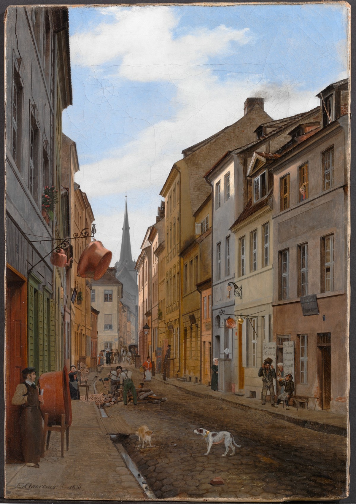 Parochialstrasse in Berlin / Eduard Gaertner / 1831