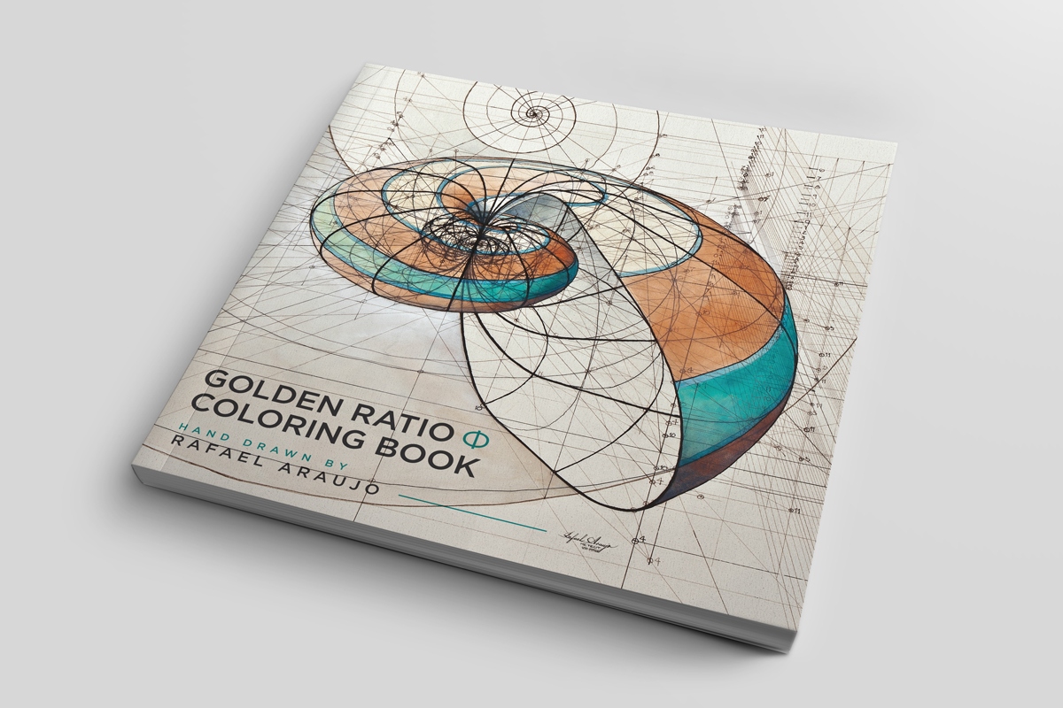 Первая страница обложки альбома «Золотое сечение: раскраска»
