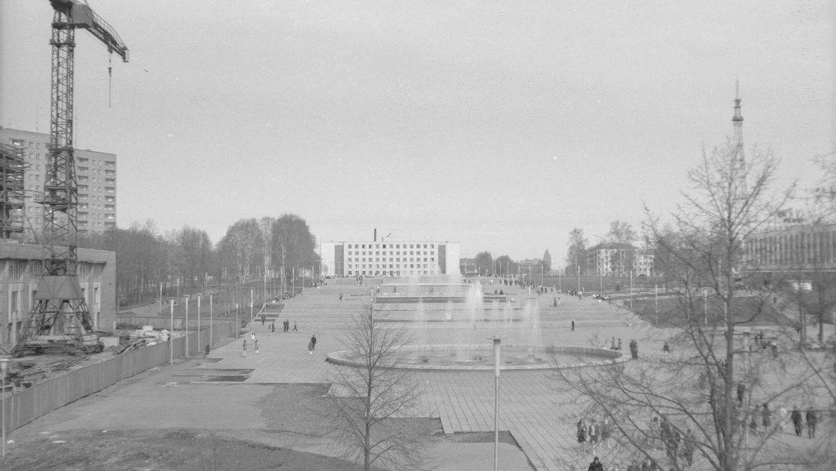 Эспланада города Ижевска. Фото 1973 года