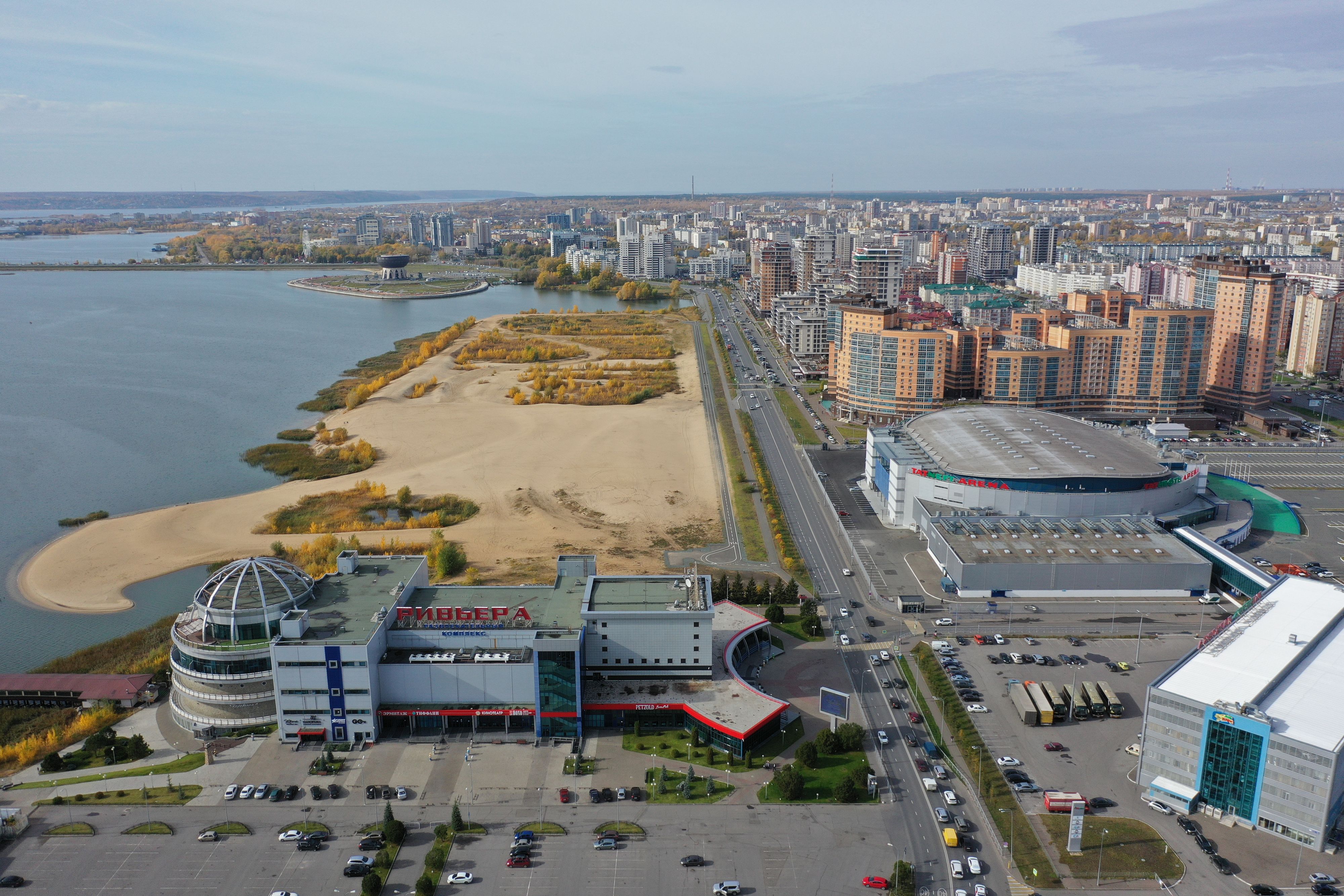 Фото проектируемой территории из исходных данных конкурса концепций развития территории на правом берегу реки Казанки