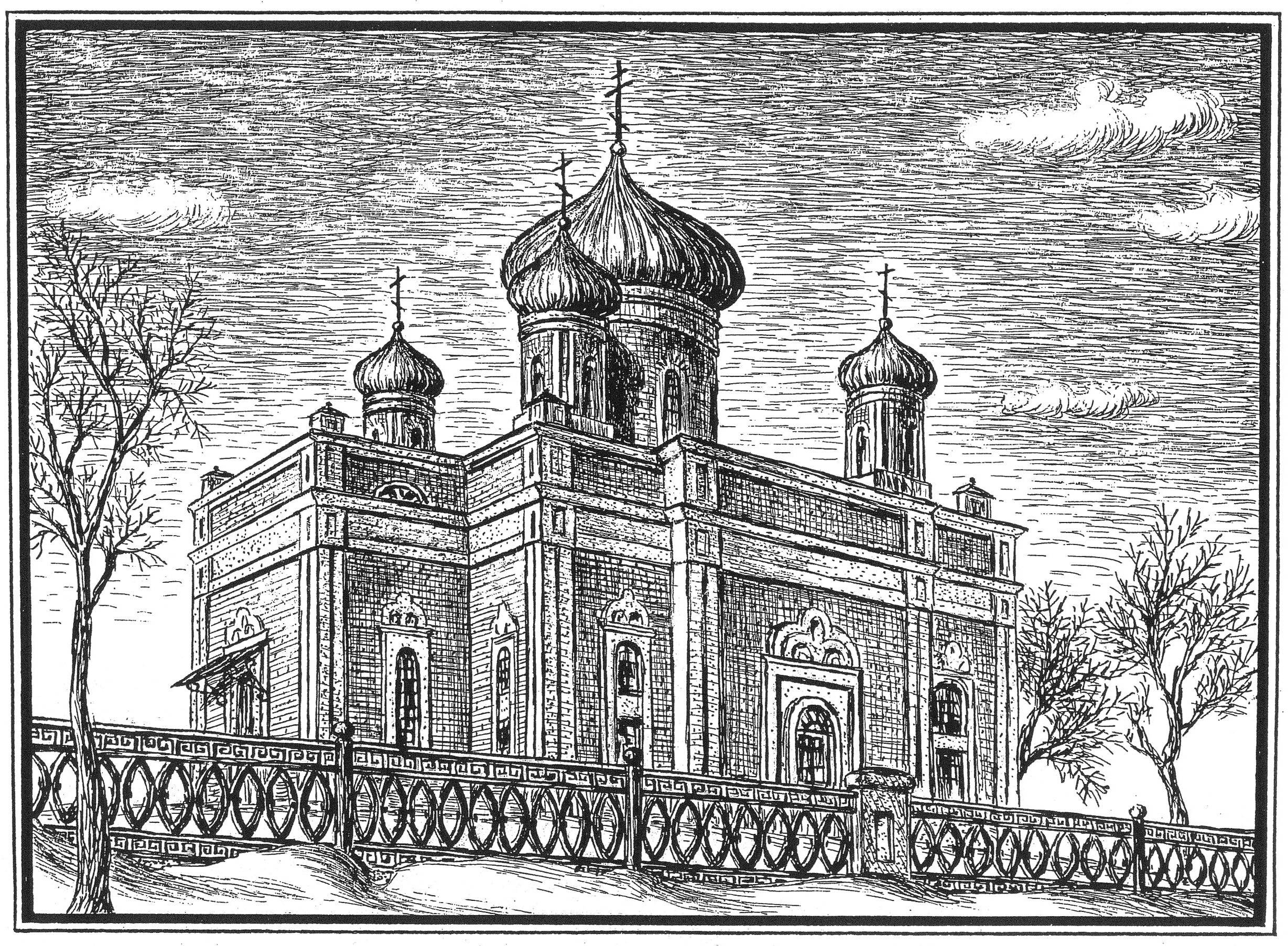 Свято-Троицкая церковь в Невьянске. Построена в 1853 году
