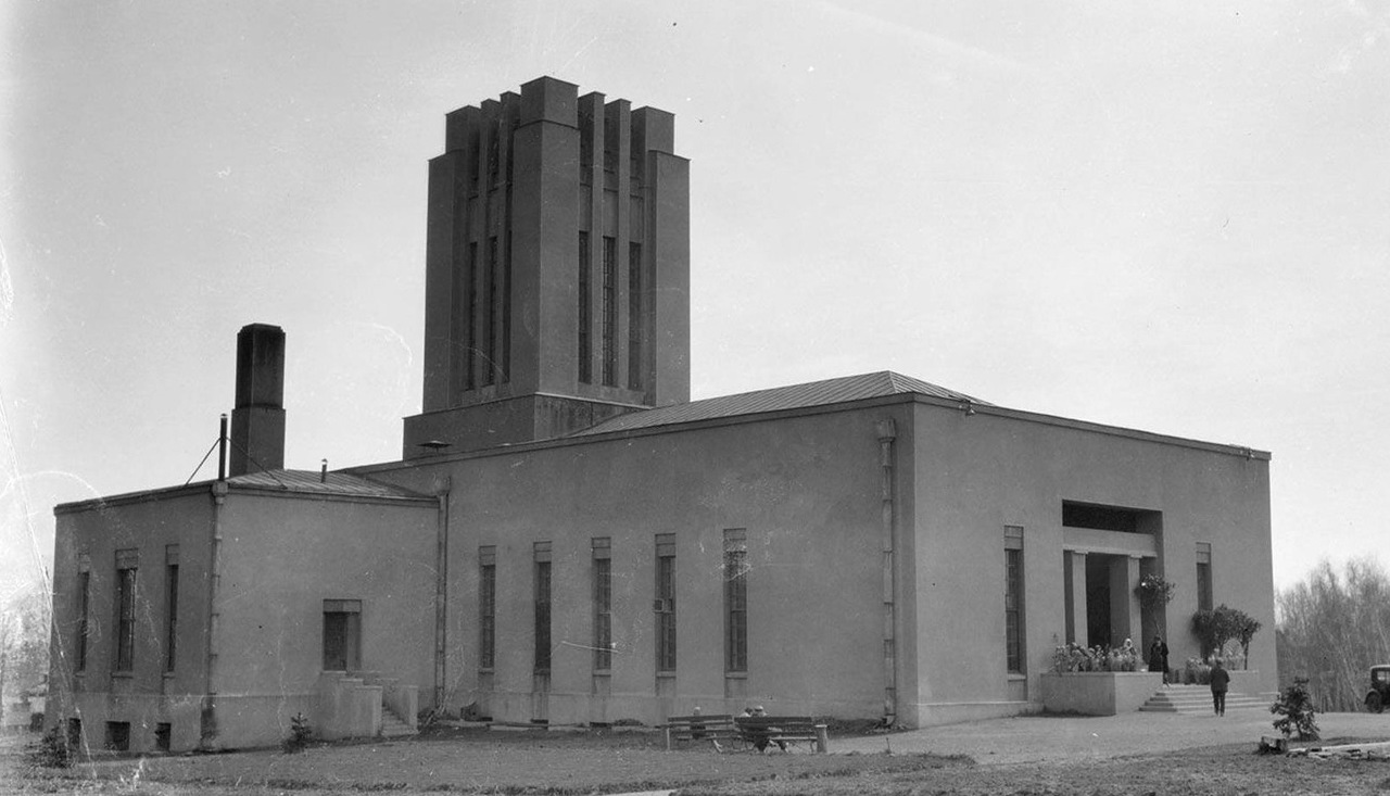 Первый московский крематорий (Донской крематорий). 1931 год. Автор фото: William Osgood Field